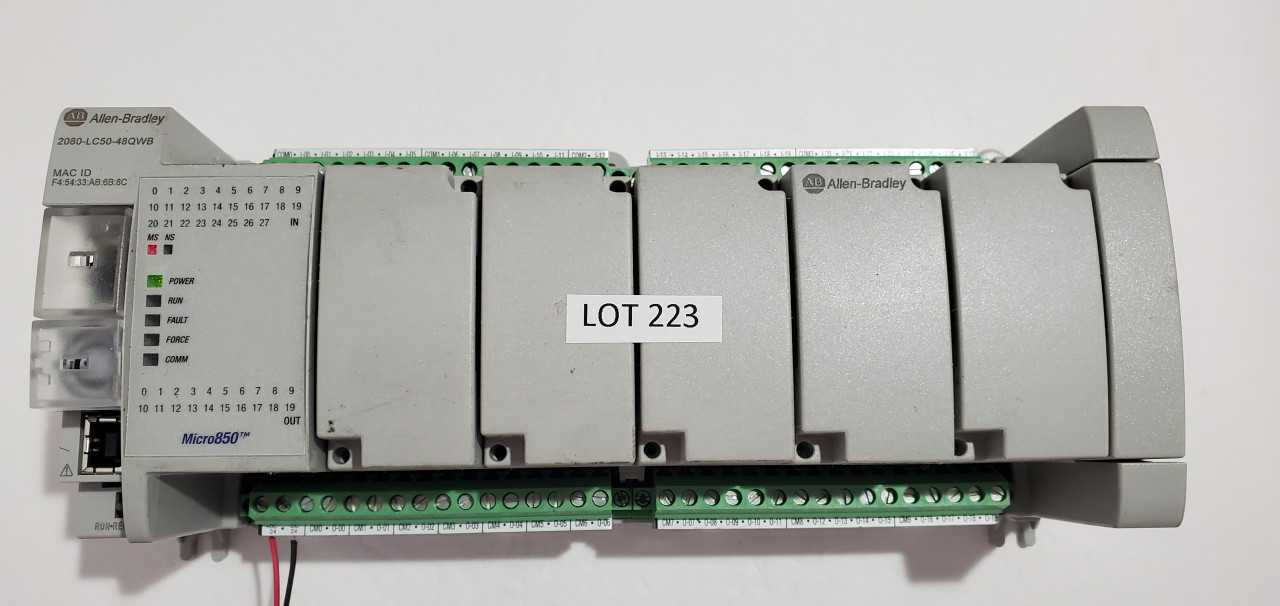 Allen Bradley Micro 850 2080-LC50-48QWB PLC - AUTOMATION & CONTROLS