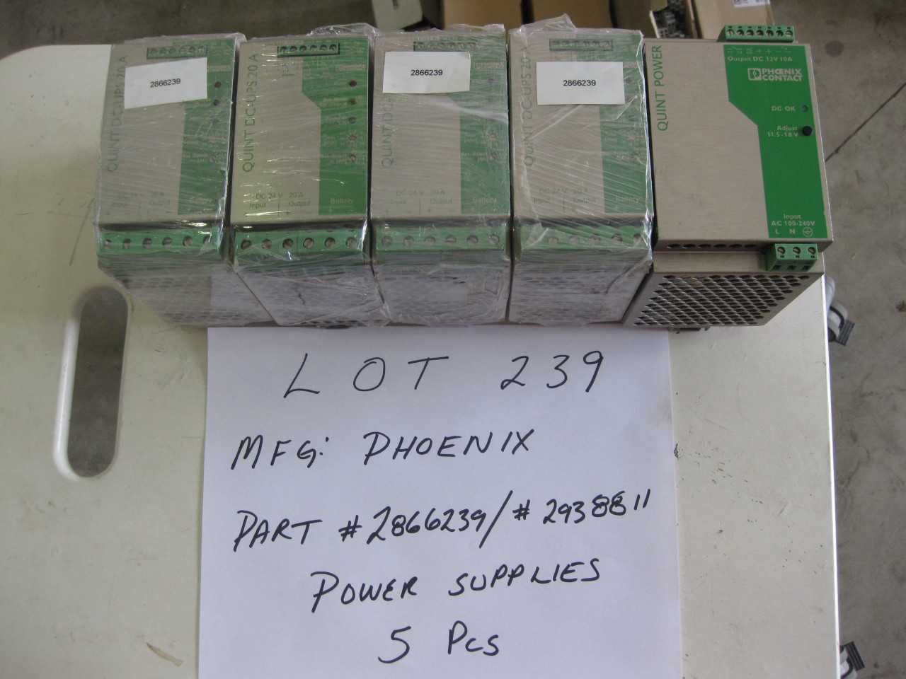 PHOENIX POWER SUPPIES (QTY 5 ) - ELECTRICAL COMPONENTS