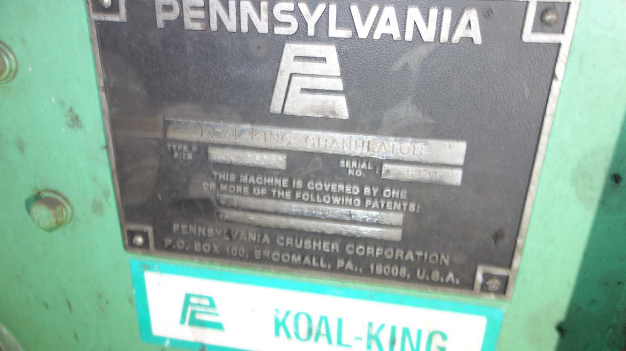 PENNSYLVANIA TKK 26040 KOAL KING GRANULATOR CRUSHER - ELECTRIC POWER TOOLS