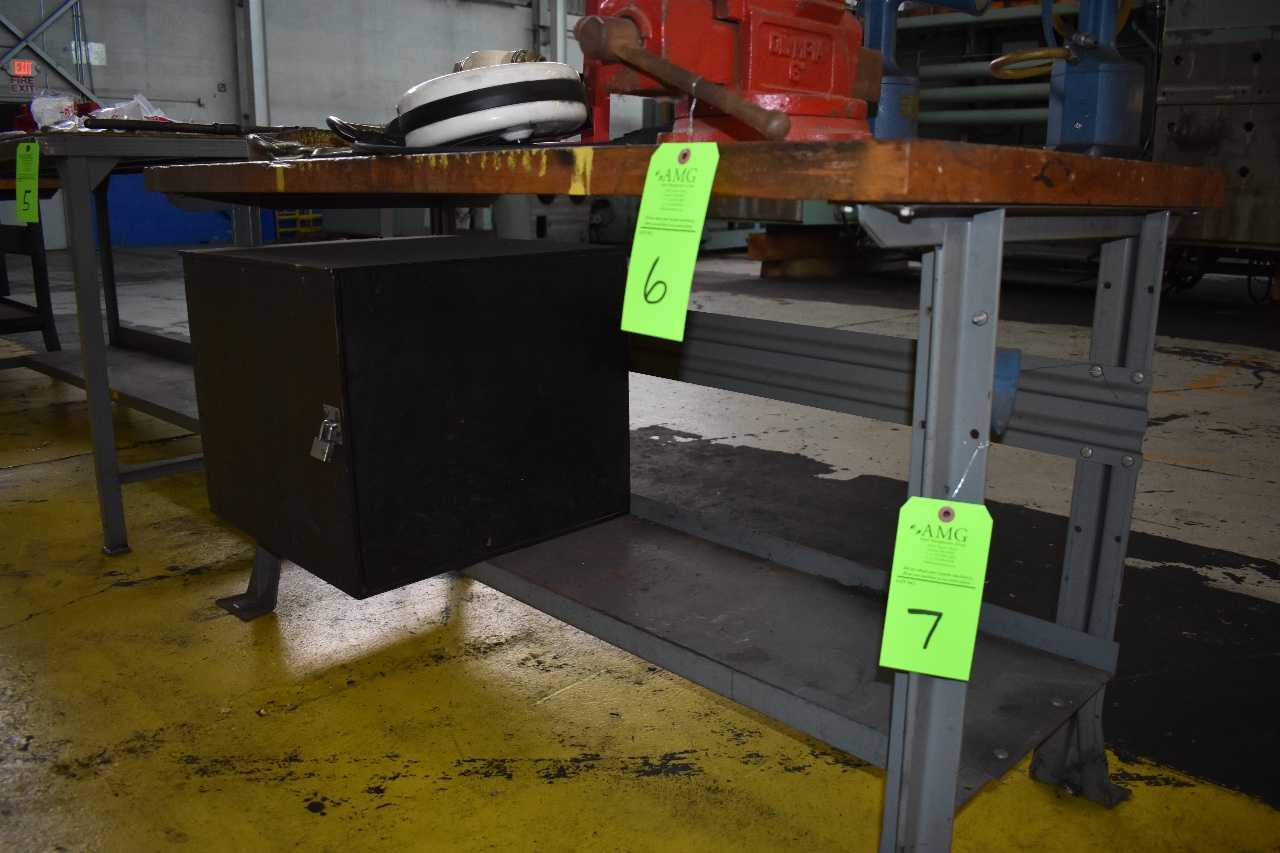 Metal Work Bench w/ hardwood top 30"x60"x33" - PLANT & FACILITY EQUIPMENT
