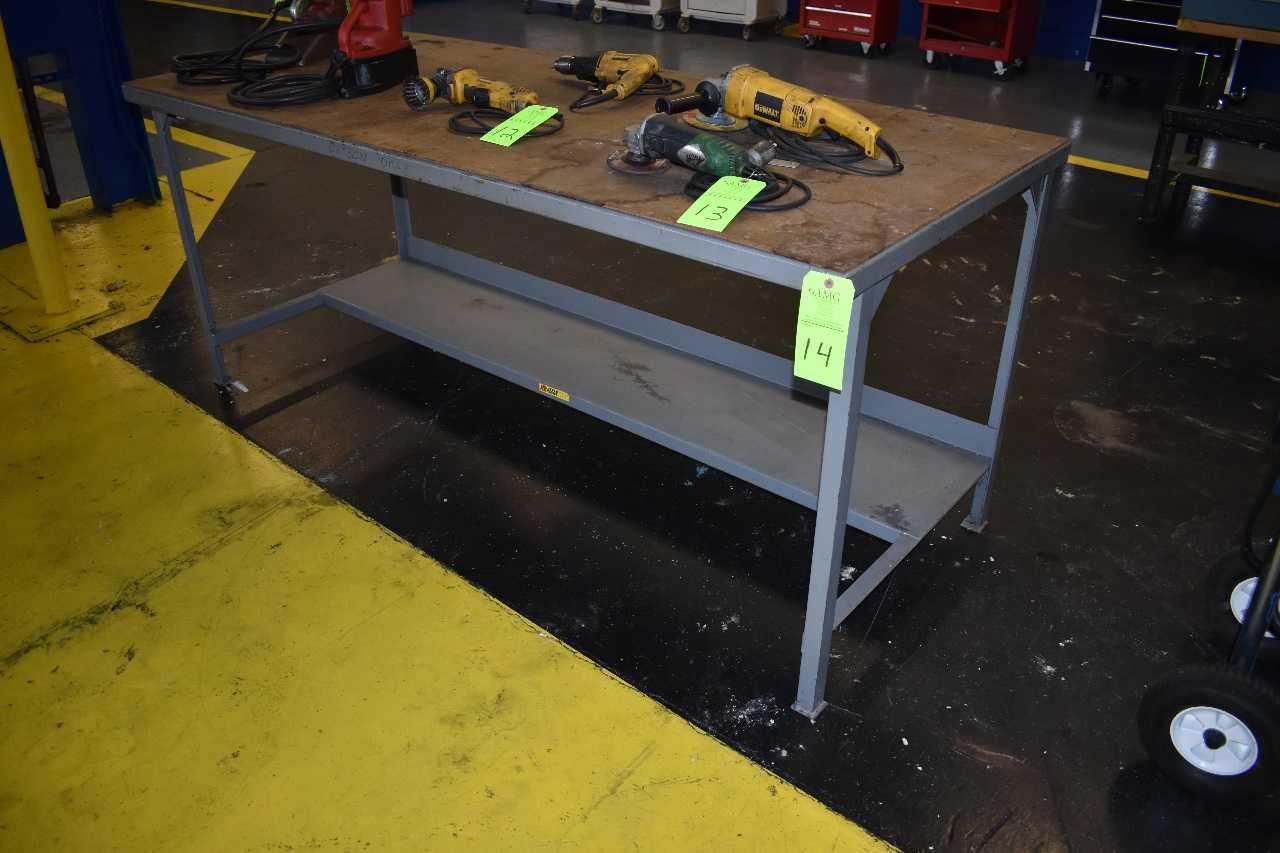 Steel Work Bench 3'x7'x3' - MATERIAL HANDLING