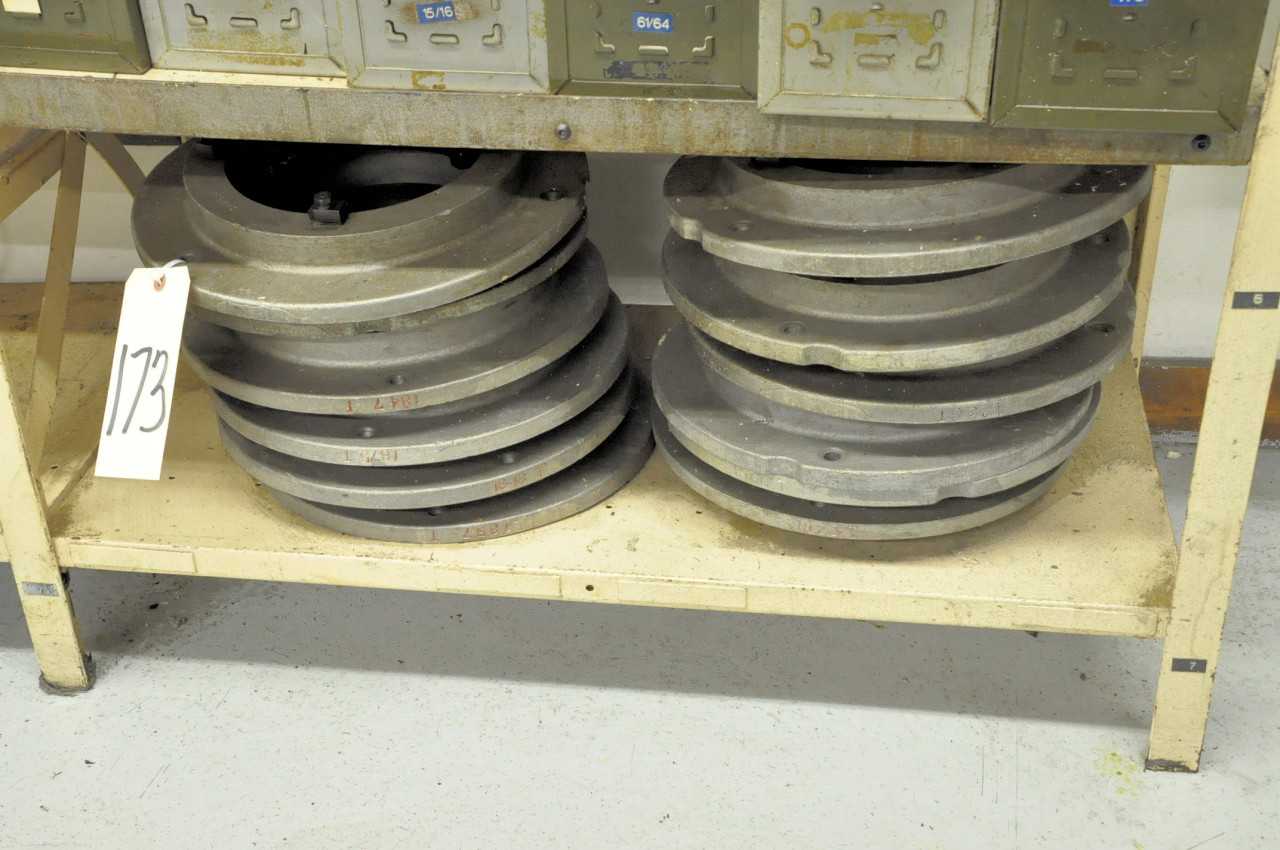 Lot-(12) Cartridge Plates in (2) Stacks on (1) Shelf - ELECTRIC POWER TOOLS