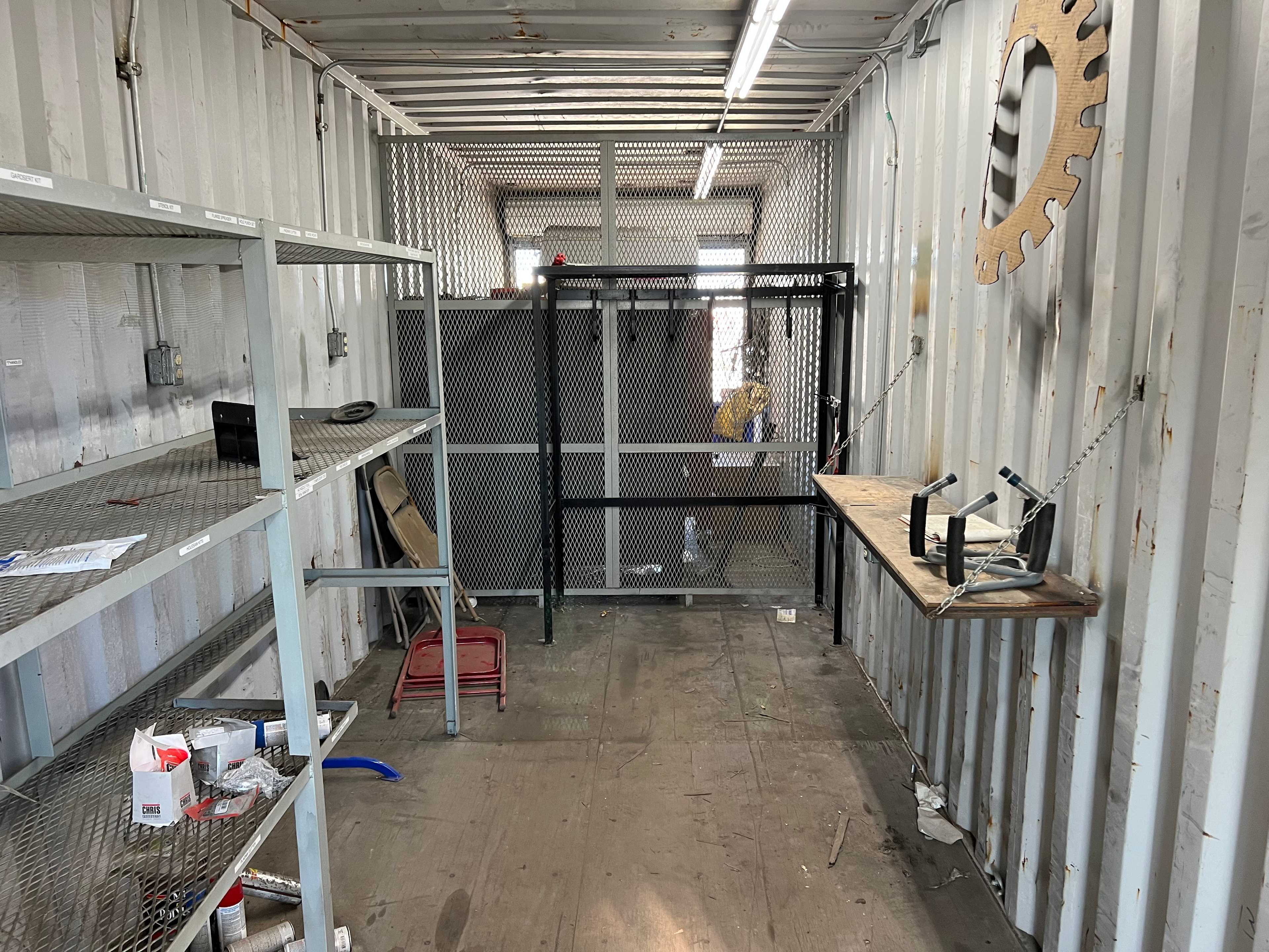 CONEX CONTAINER WITH SHEVLING (NO CONTENTS) - TRAILERS