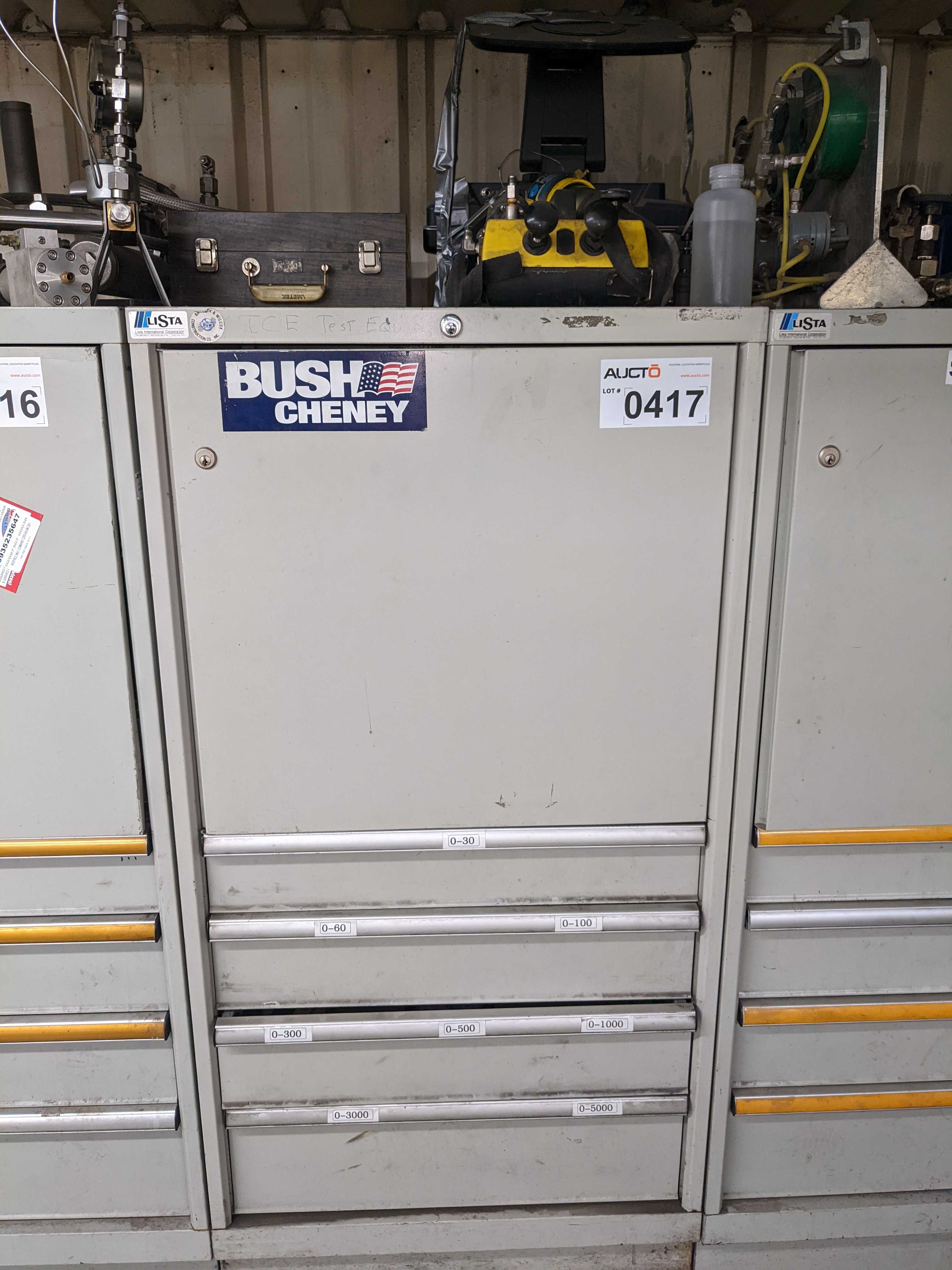 CABINET AND CONTENTS - INSTRUMENTATION