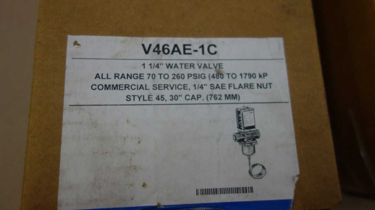 LOT OF 2 JOHNSON CONTROLS V46AE-1C 1-1/4 IN WATER REGULATING VALVE - VALVES