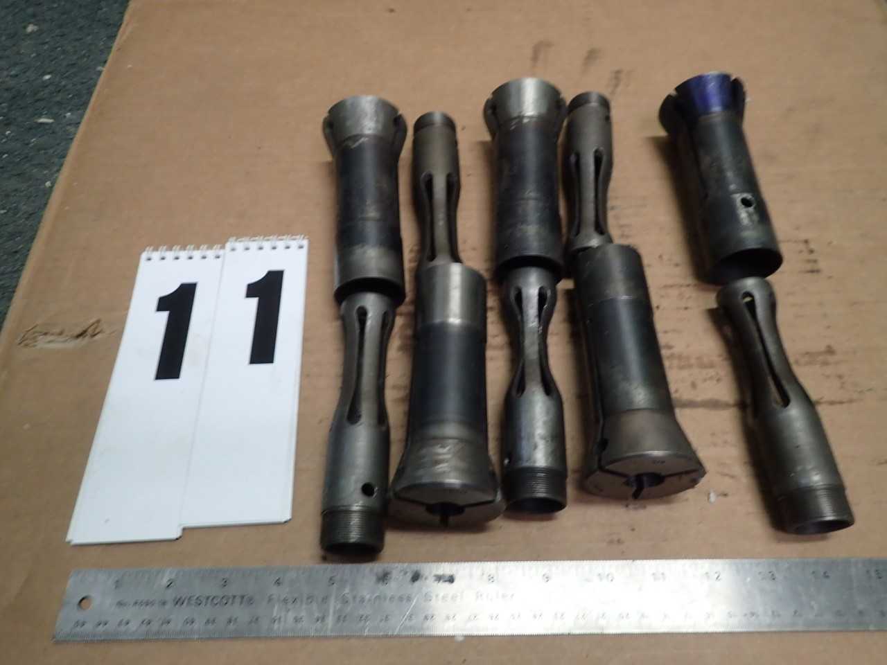 5 sets Hardinge 5/8" Collet and Pusher Feed Fingers 60-1" NewBritain ScrewMach - MACHINING EQUIPMENT