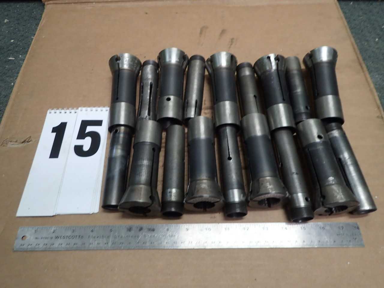 9 set Hardinge 1" Round Collet & Pusher Feed Fingers 60-1" NewBritain ScrewMac - MACHINING EQUIPMENT