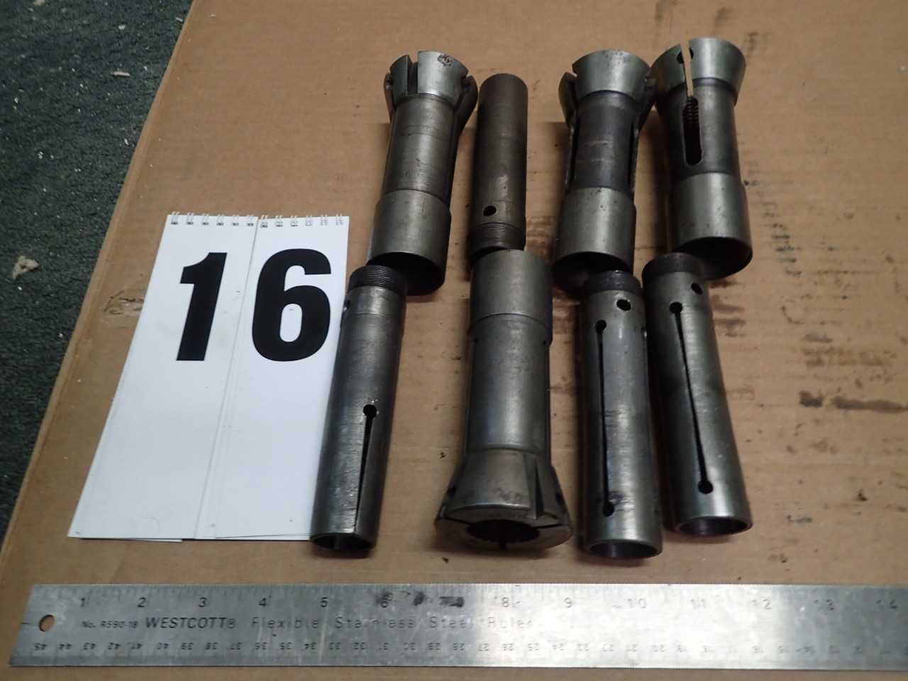 4 set 1-1/32" Round NewBritain 1" ScrewMachine Collet & Feed Fingers Cone Cono - MACHINING ACCESSORIES & TOOLING