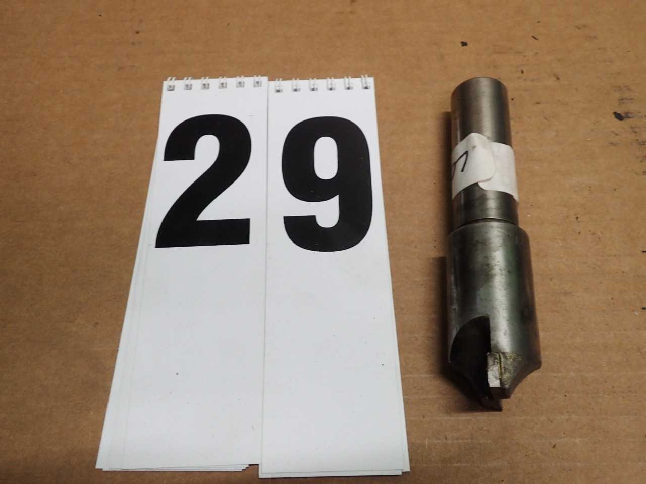 1-3/8" Brazed Carbide End Mill, 1" Straight Shank, Used in Good Condition - MACHINING ACCESSORIES & TOOLING