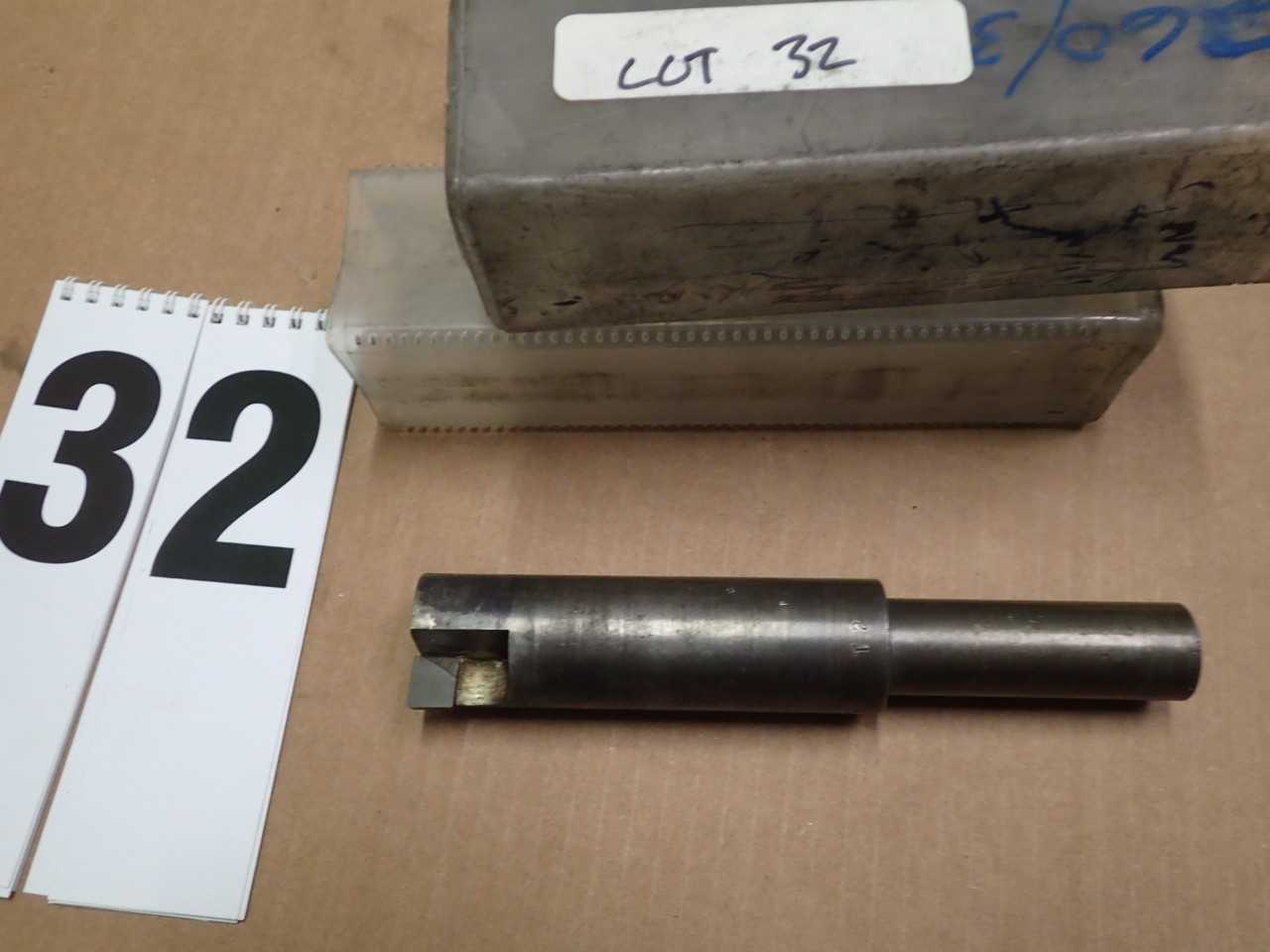 1.522" Brazed Carbide End Mill 1" Straight Shank, Used in Good Condition - MACHINING ACCESSORIES & TOOLING