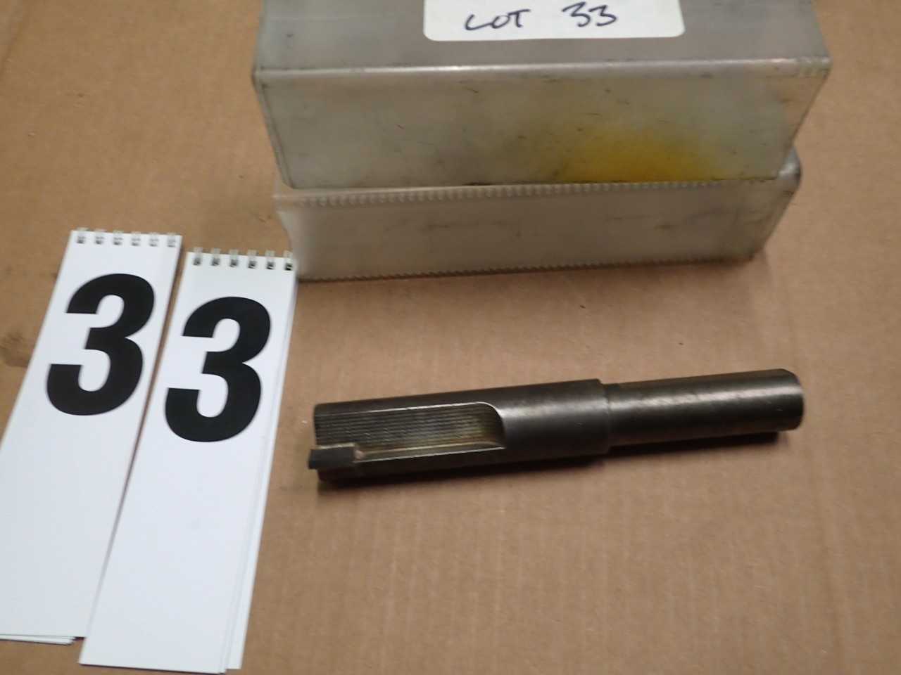 1.428" Brazed Carbide End Mill 1" Straight Shank 220CR50 Used Good Condition - MACHINING ACCESSORIES & TOOLING