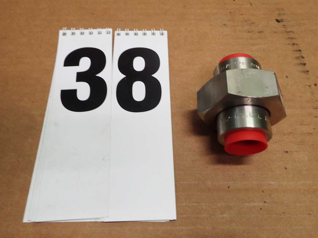 Penn 3/4" 3M SA/A182-F316/L Stainless Socket Weld Restriction OrificeUnion Used - PROCESS EQUIPMENT