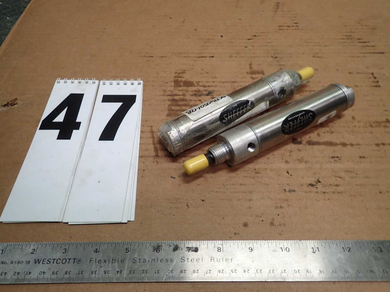 2 pcs Sheffer Stainless Steel Double Acting Pneumatic Air Cylinder 1-1/4" Bore - PNEUMATIC CYLINDERS & ACTUATORS