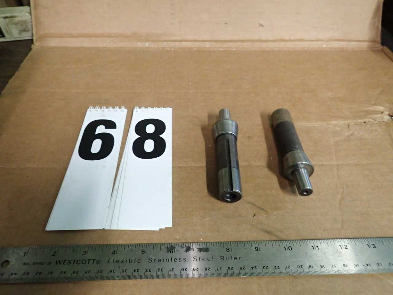2 pcs Jacobs Taper Chuck Arbor 33-JT x R8 Shank R-8 33JT, Used in Good Condition - MACHINING ACCESSORIES & TOOLING