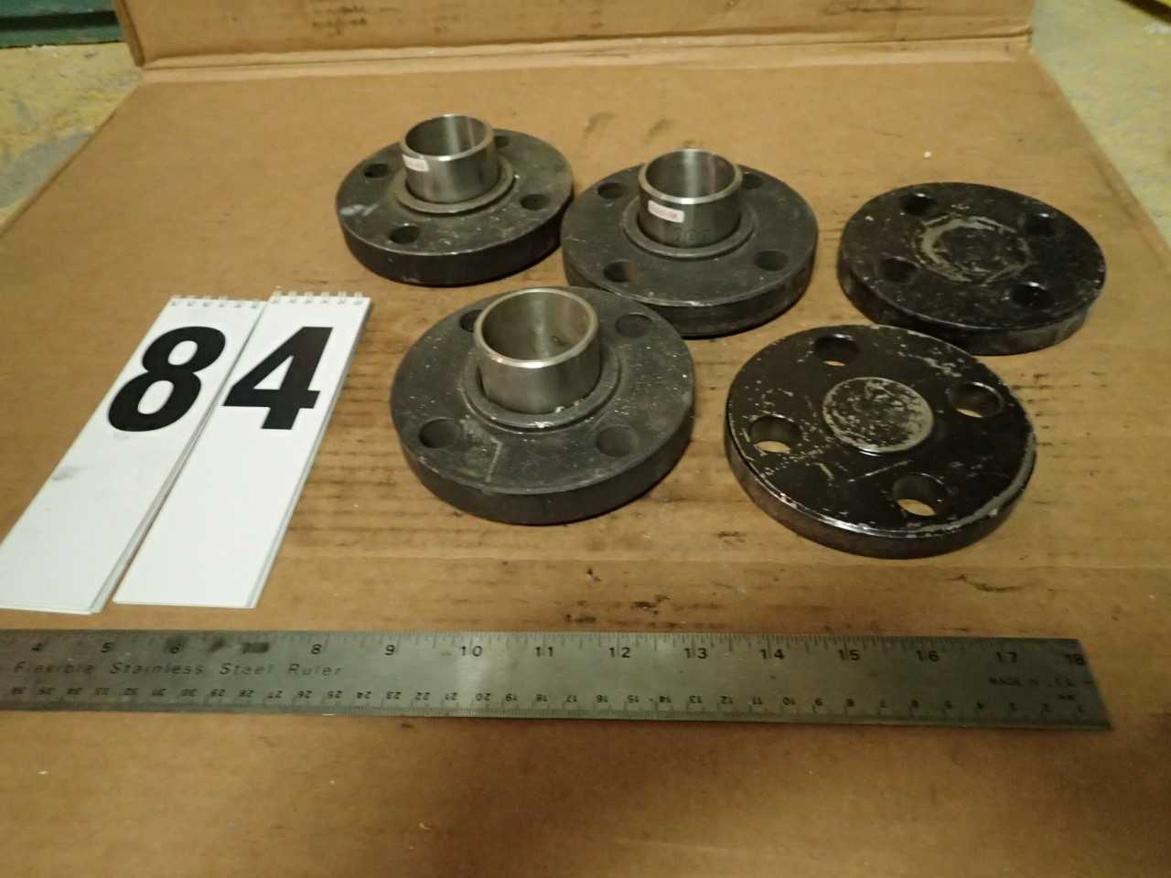 4 Pcs 1-1/2" 150# Flanges, 3 Weld Neck 1 Blind - PROCESS EQUIPMENT