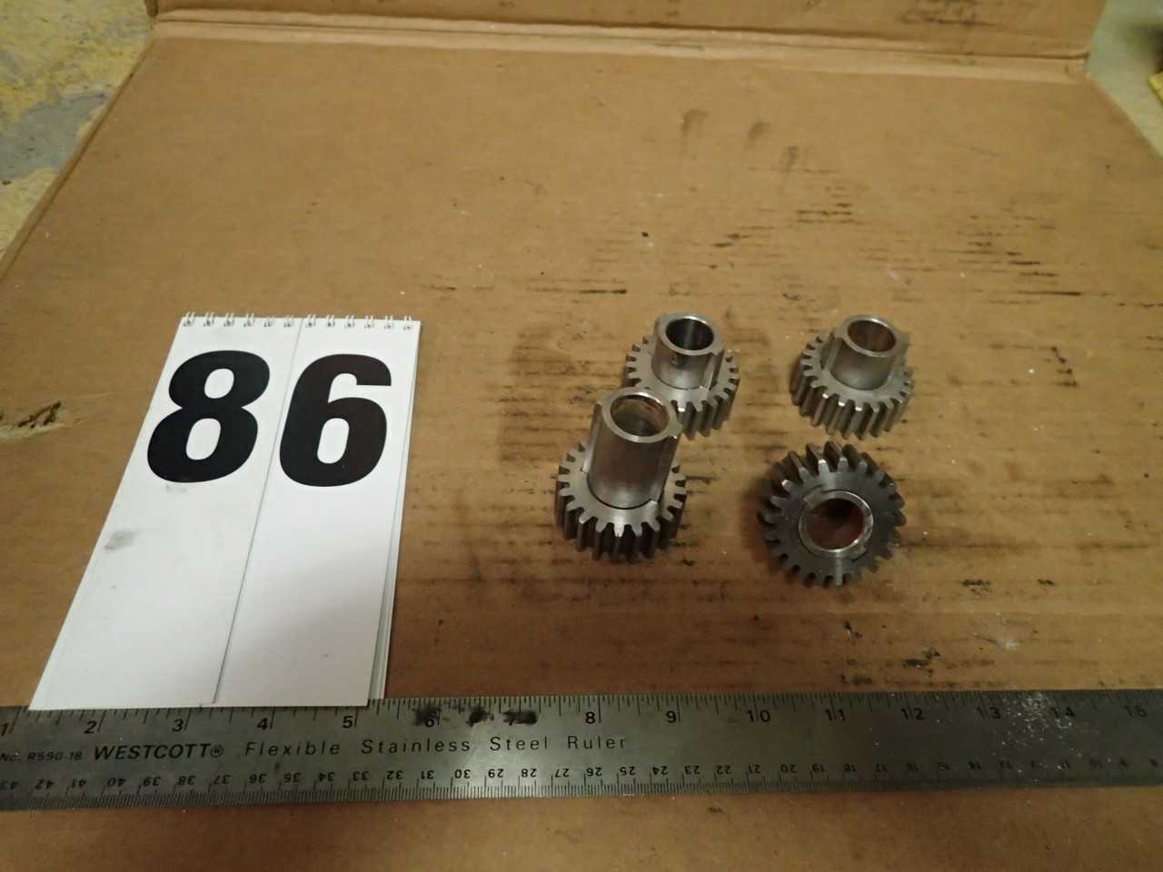 4 pc Linn 21T 12DP Change Gear 3/4" Thick 14.5 Press Angle with 12CGB 3/4" Hub - POWER TRANSMISSION
