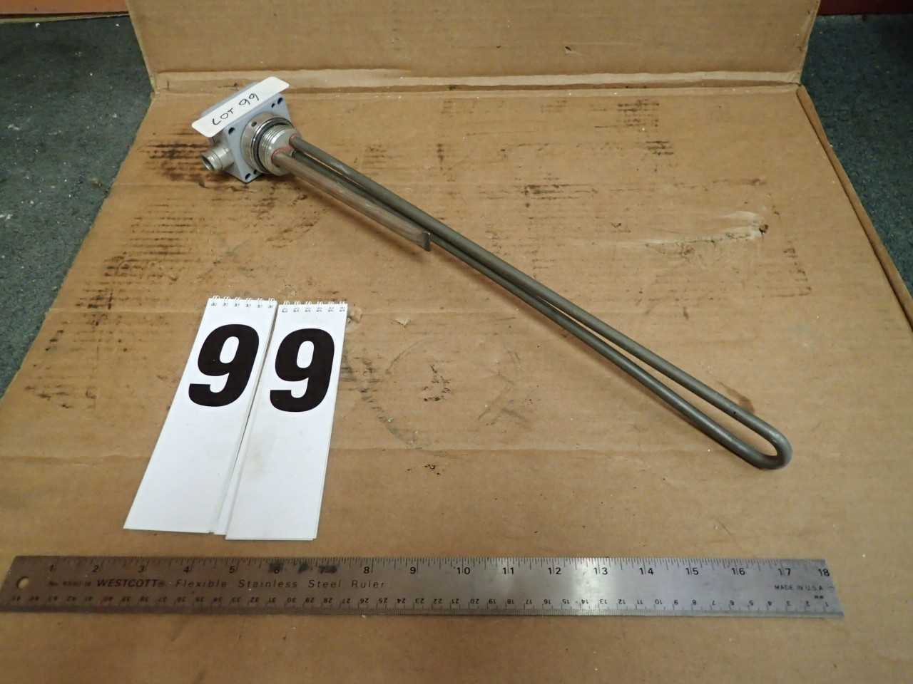 Best 0F092000 230V 2000W Immersion Heater w/ Thermometer 17-1/2" Element - LAB & SCIENTIFIC