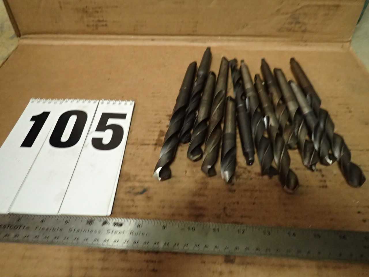 12 Pcs Morse Taper #2 Shank Drill Bits MT2 2MT - MACHINING ACCESSORIES & TOOLING