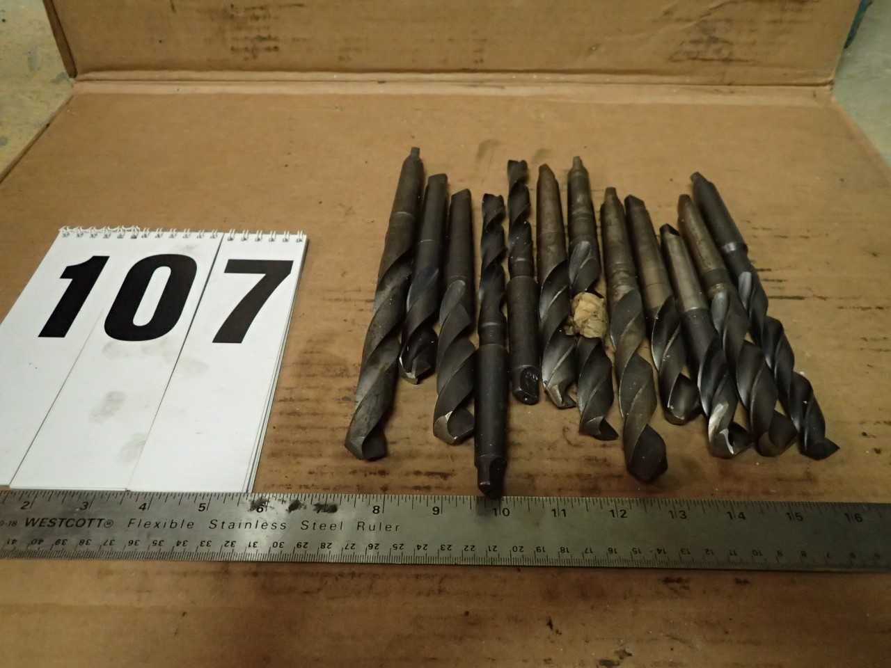 12 Pcs Morse Taper #2 Shank Drill Bits MT2 2MT - MACHINING ACCESSORIES & TOOLING