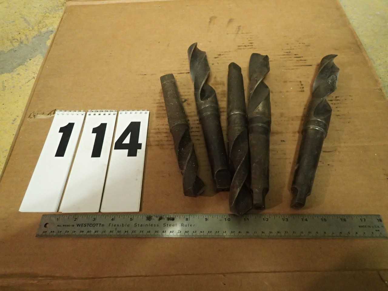 5 Pcs Morse Taper #4 Shank Drill Bits MT4 4MT - MACHINING ACCESSORIES & TOOLING