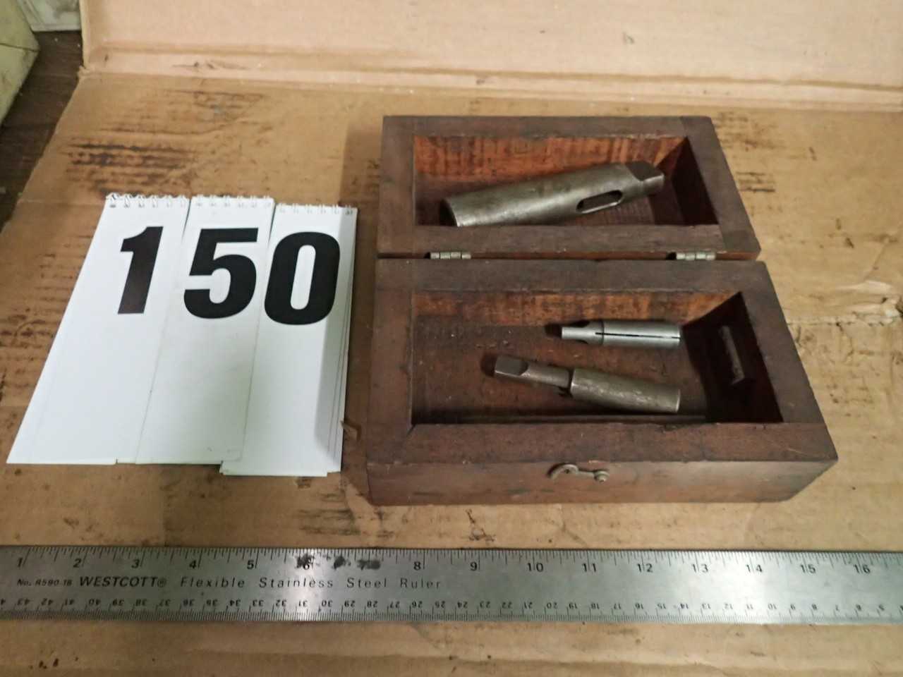 Morse Taper Drill Sleeves w/ Wooden Box - MACHINING ACCESSORIES & TOOLING