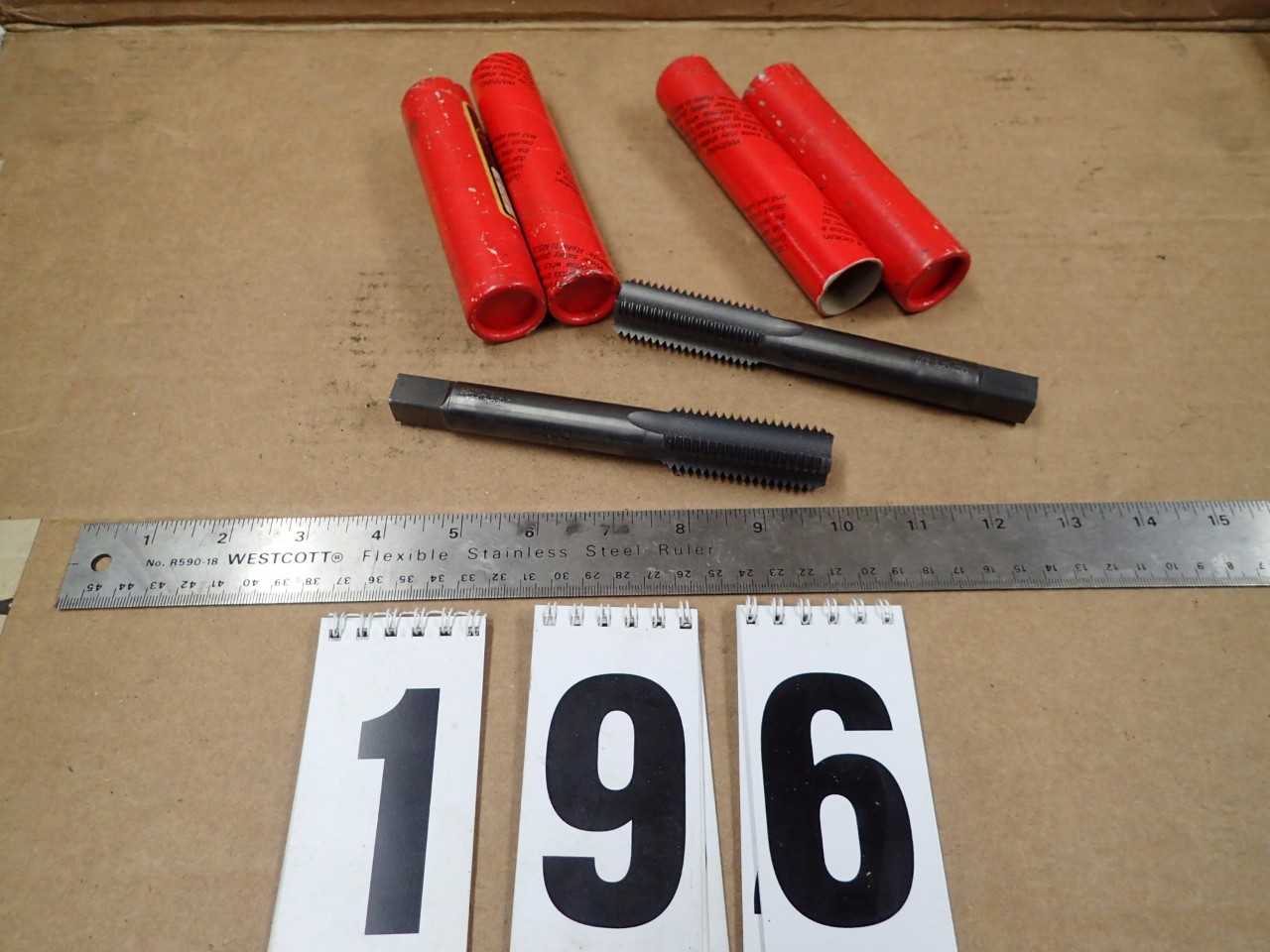2 Pcs Regal Beloit 7/8" -9 NC 6" Extension Thread Taps NOS - MACHINING ACCESSORIES & TOOLING
