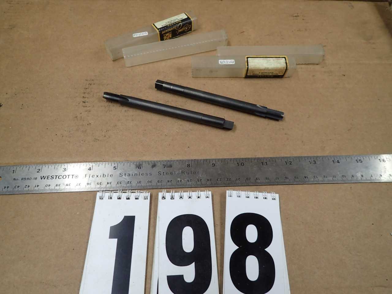 2 Pcs Regal Premium 1/8" -27 NPS Straight Pipe Extension Taps 6" Long NOS - MACHINING ACCESSORIES & TOOLING