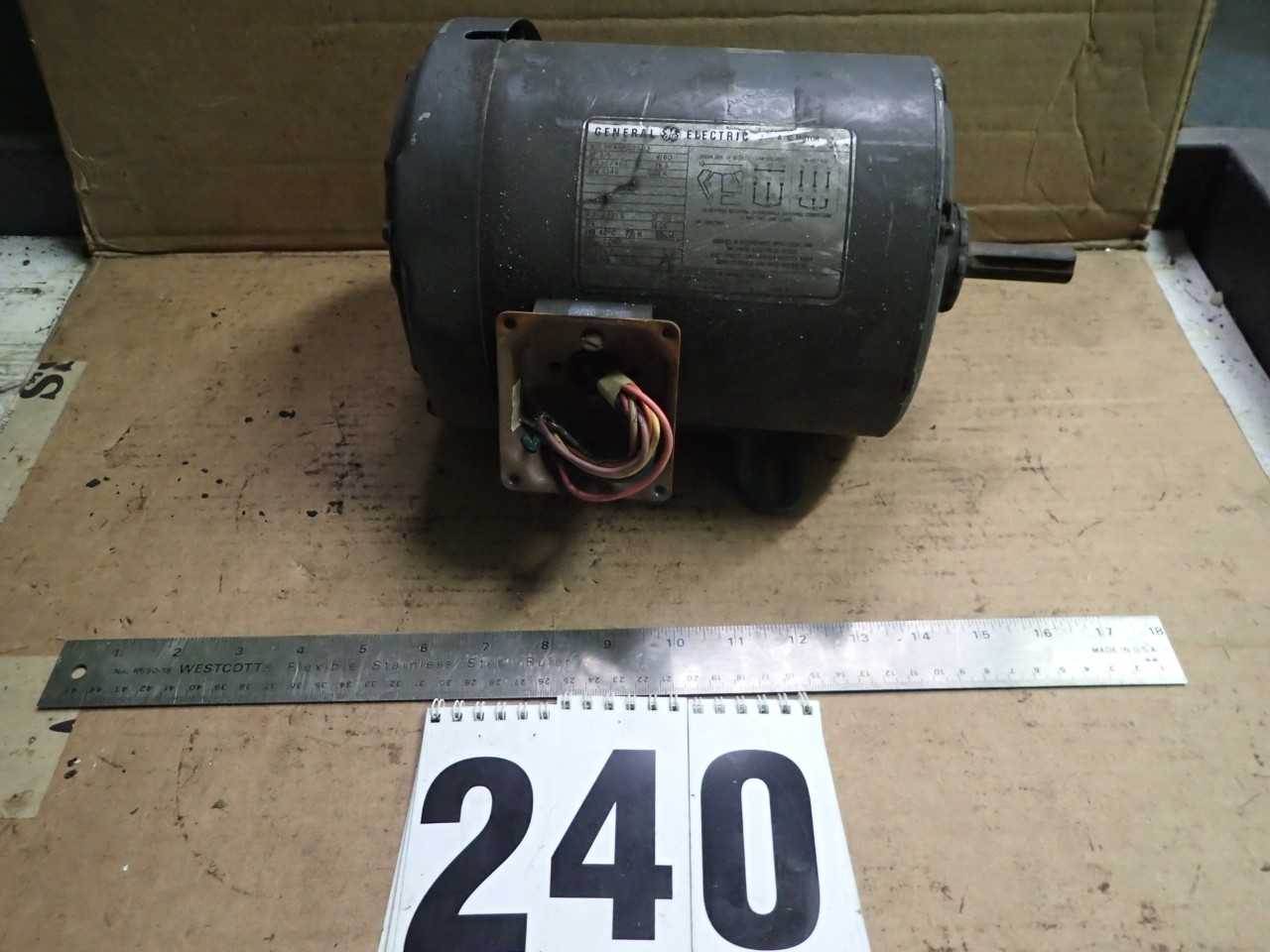 GE Electric Motor 3/4HP 230/460V 3ph - ELECTRIC MOTORS