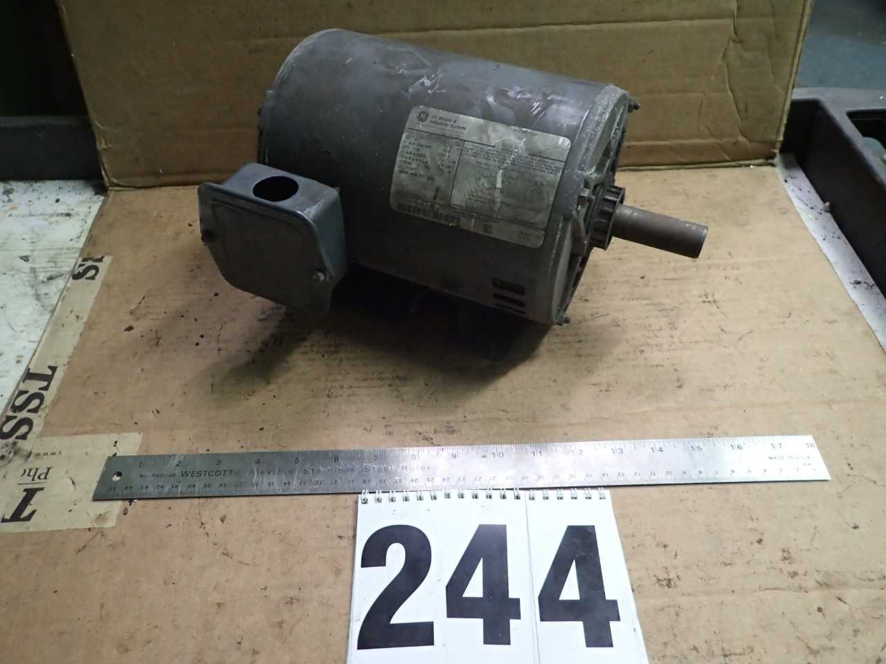 GE Electric Motor 1-1/2HP 230/460V 3ph - ELECTRIC MOTORS