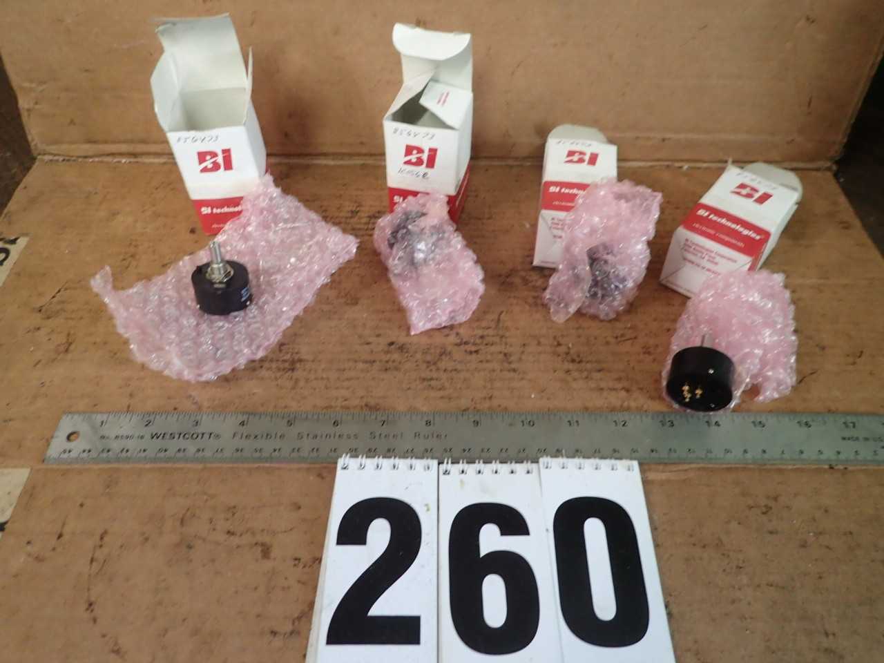 4 Pcs BI Technologies Helipot Potentiometer 3371-48-1 R2K L.25 9821 NOS - ELECTRICAL COMPONENTS