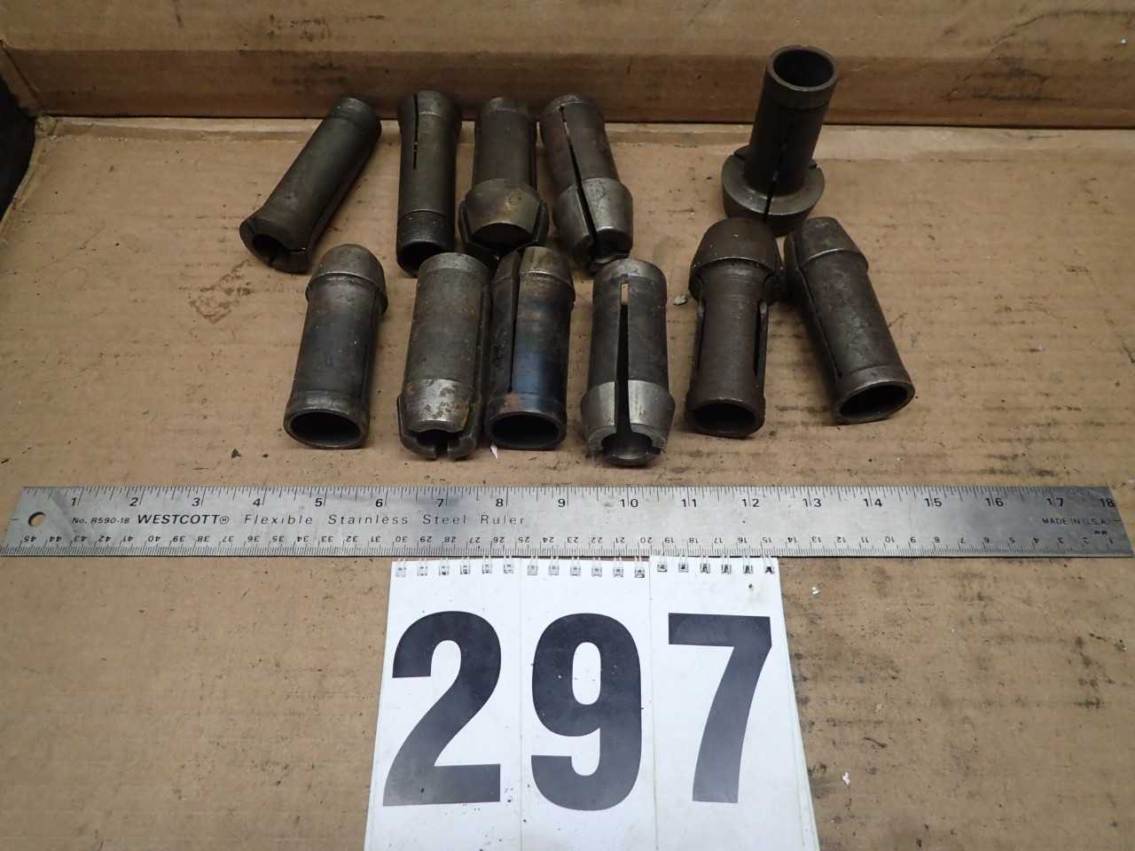 11 Pc Assorted Collets incl. Hardinge 1AM, Bugle, Rivett - MACHINING ACCESSORIES & TOOLING