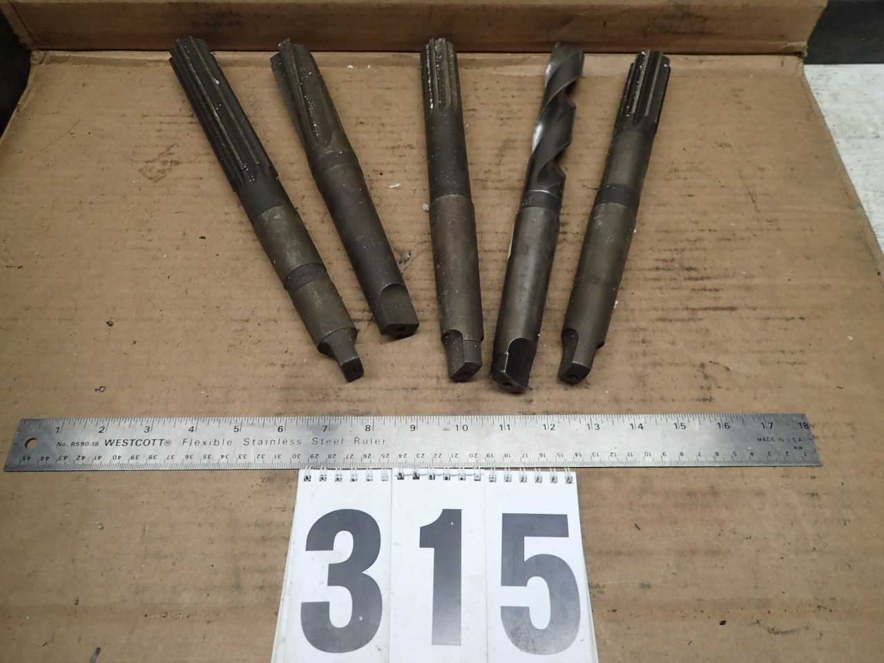 5 pcs Morse Taper #4 Shank Drills & Reamers - MACHINING ACCESSORIES & TOOLING