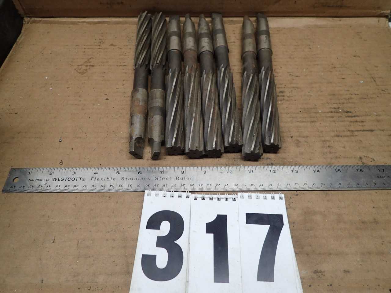 8 pcs Morse Taper #3 Reamers - MACHINING ACCESSORIES & TOOLING