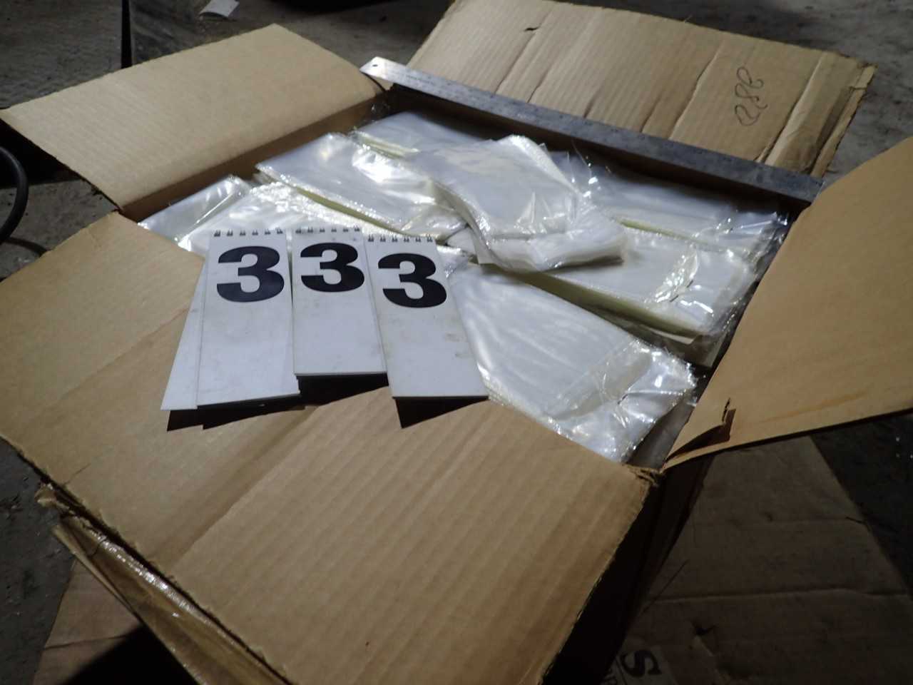14,000/case 1.5" x 3.5" Perforated & Boarded Heat Seal Poly Bags - PACKAGING