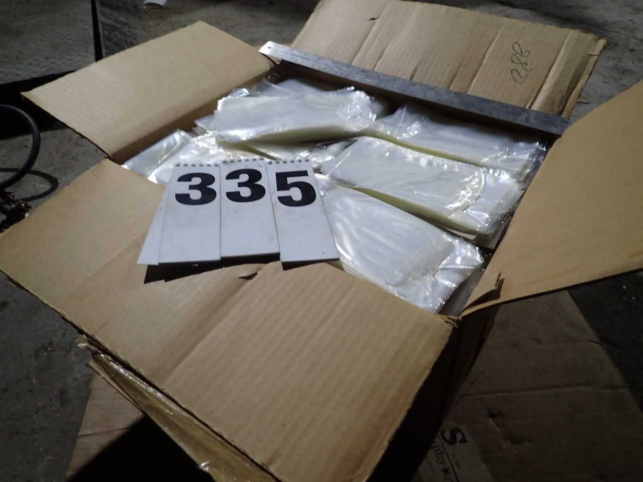14,000/case 1.5" x 3.5" Perforated & Boarded Heat Seal Poly Bags - PACKAGING