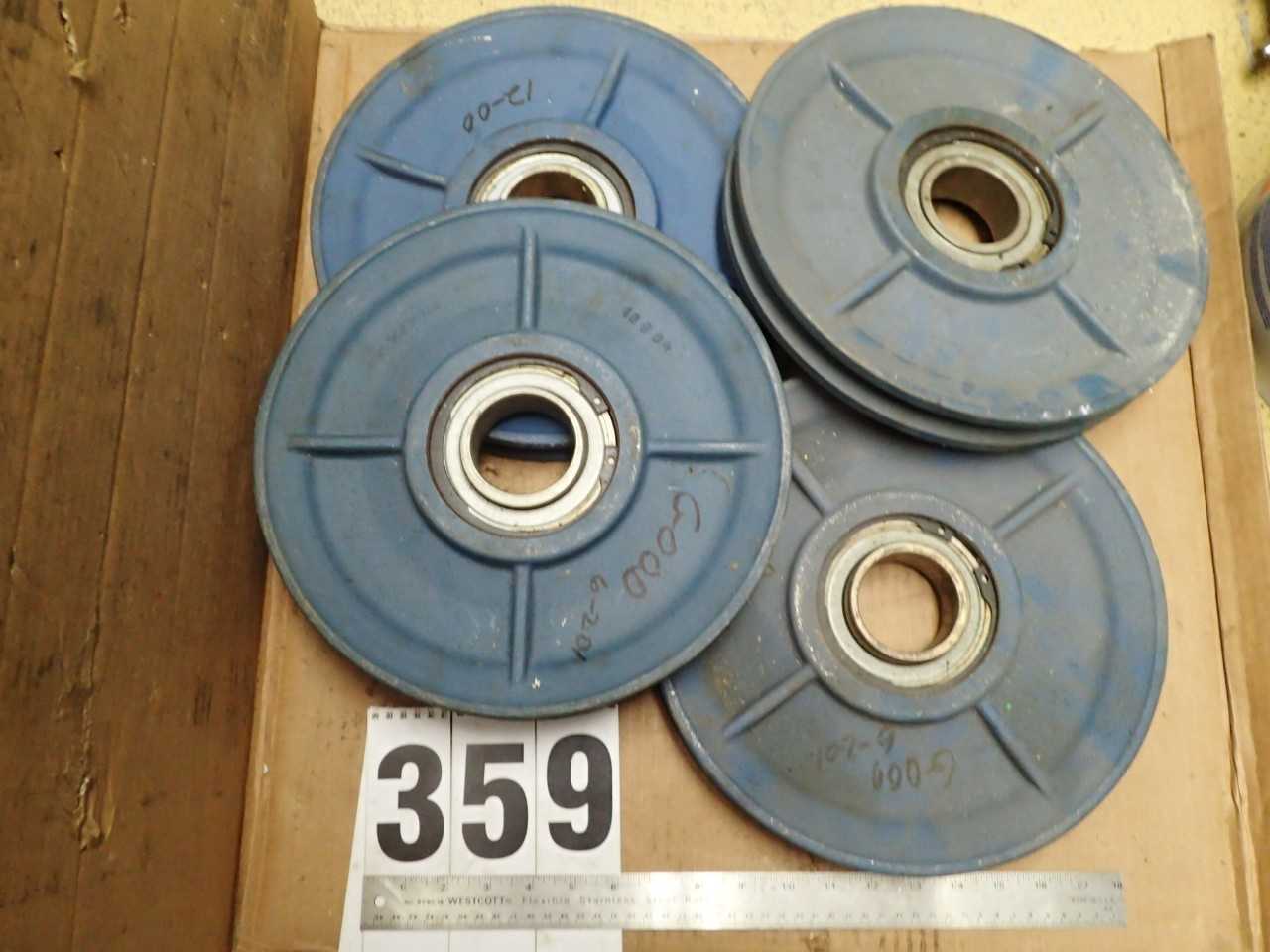 4 Pcs 12" C-Section V-Belt Pulleys - POWER TRANSMISSION