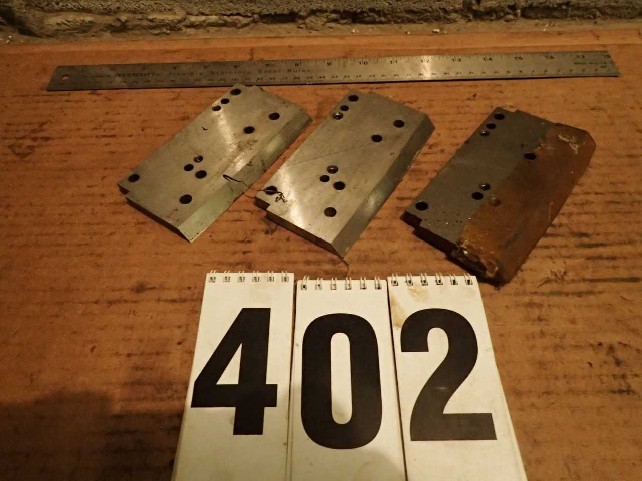 3 pcs 5-1/4" Wide Shear Blades - MACHINING ACCESSORIES & TOOLING