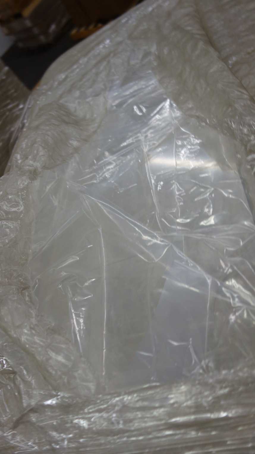 2 PALLETS OF PLASTIC PPE DISPENSER TOTES 45X16X6IN - MATERIAL HANDLING