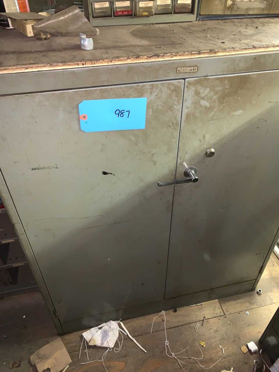 Metal Storage Cabinet full of Spray paint - INDUSTRIAL PARTS