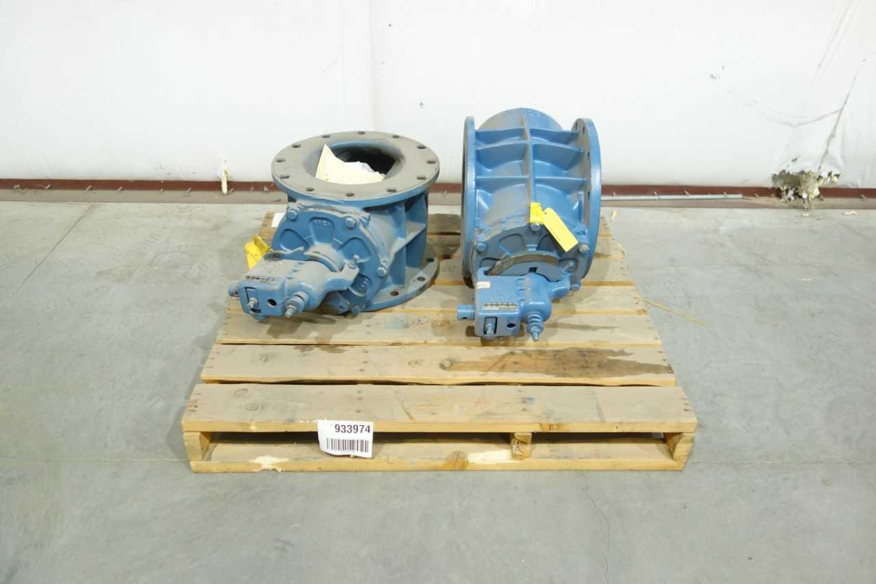 LOT OF 2 DEZURIK 9230637 PLUG VALVES, 12 IN - PLUG VALVE