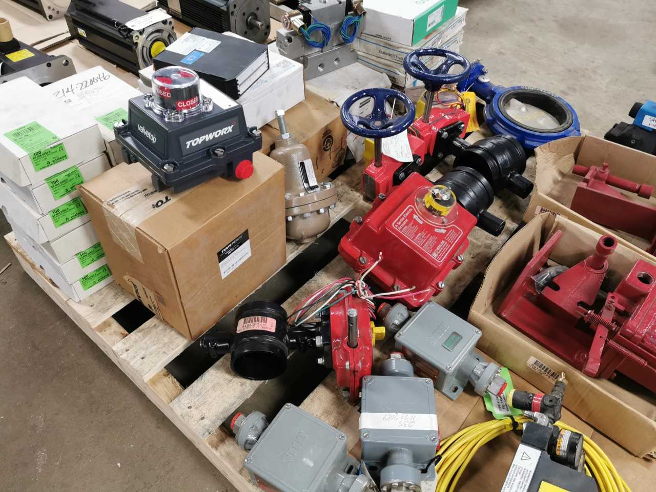 Pallet of MRO, Valves, switches - INDUSTRIAL PARTS