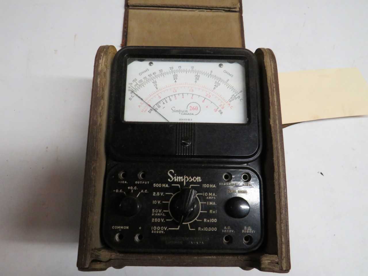 SIMPSON CANADA SERIES III 3 S METER - ELECTRICAL COMPONENTS