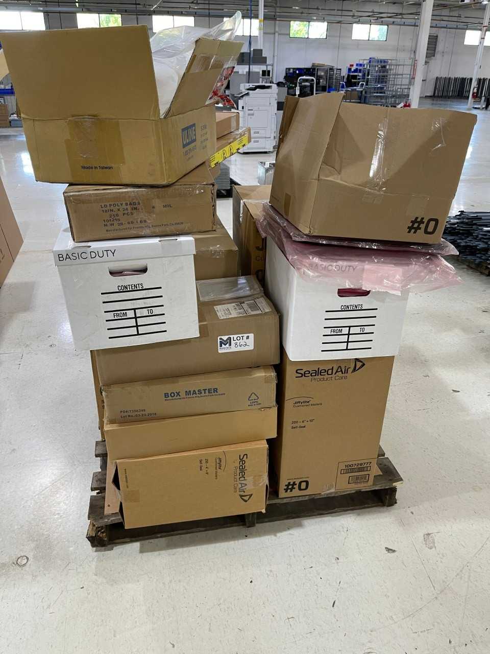 Shipping Supplies, Static bags, envelopes, all new - MANUAL PALLET JACKS