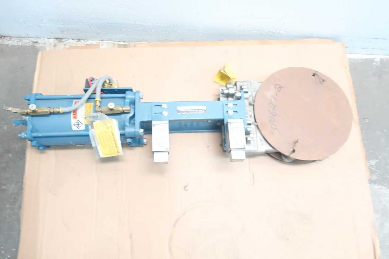 DEZURIK 9654512R001 KGC-E5 PNEUMATIC STAINLESS KNIFE GATE VALVE 8IN - KNIFE GATE VALVE DEZURIK 9654512R001 KGC-E5 PNEUMATIC STAINLESS KNIFE GATE VALVE 8IN - KNIFE GATE VALVE