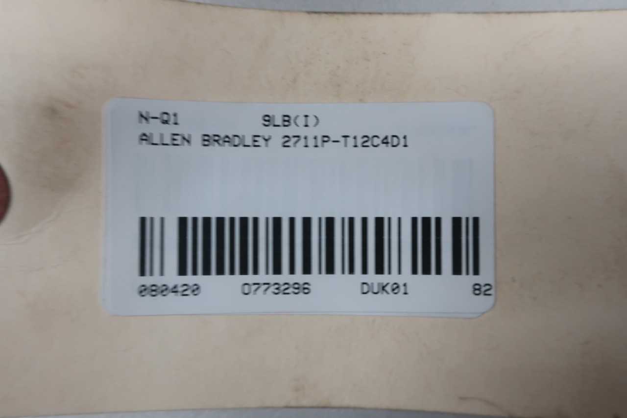 ALLEN BRADLEY 2711P-T12C4D1 PANELVIEW PLUS 1250 12.1IN OPERATOR PANEL SER A - AUTOMATION & CONTROLS