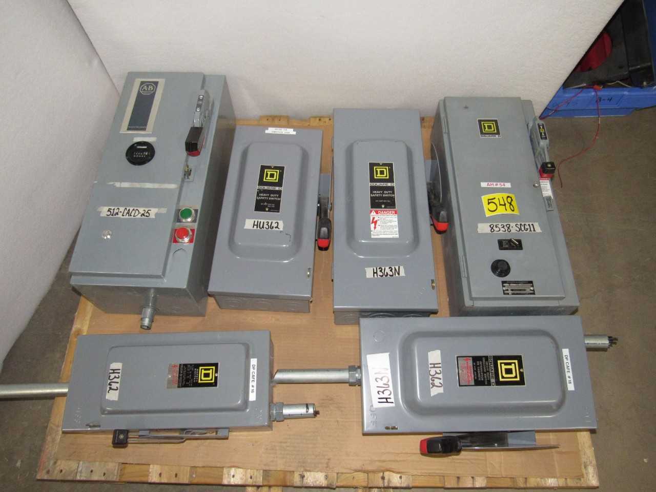 Square D Switches - ELECTRICAL COMPONENTS