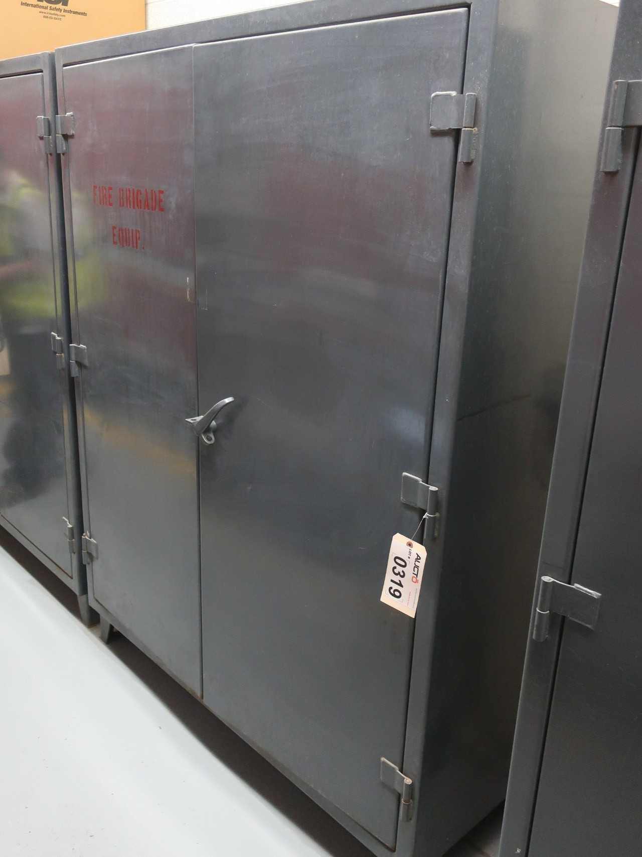 Steel cabinet, 72" x 24" x 78", contents excluded - TOOL STORAGE