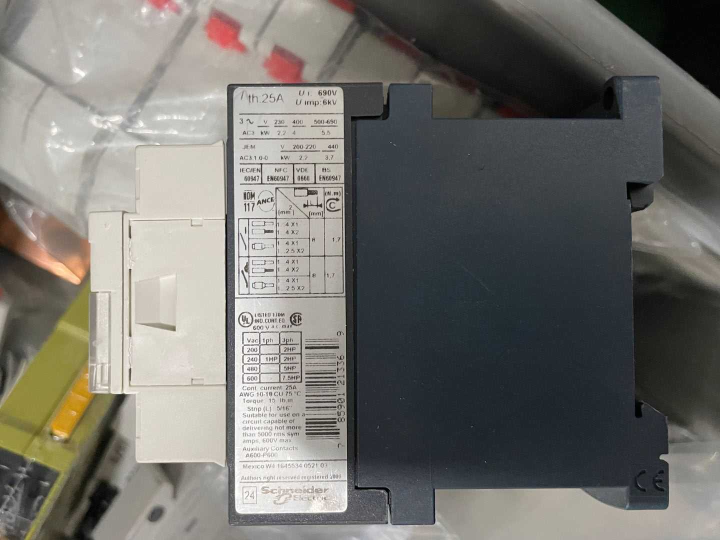 BULK LOT OF ABB, SQUARE D CONTACTORS AND PHOENIX CONTACT POWER SUPPLY - ELECTRICAL COMPONENTS