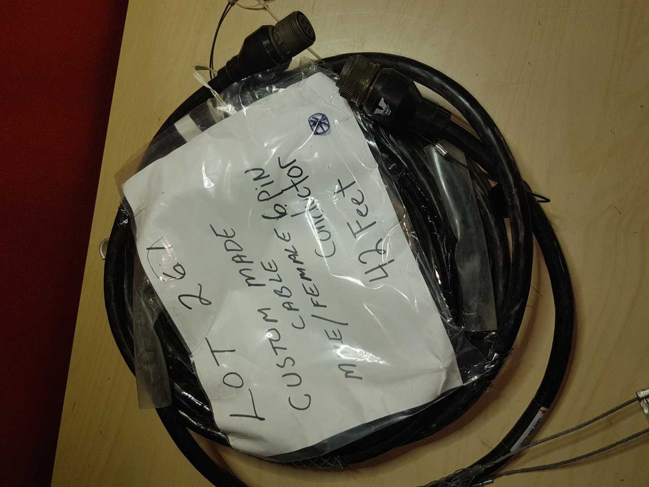 CUSTOM MADE CABLE 6 PINS M-F CONNECTOR 42FT - ELECTRICAL COMPONENTS