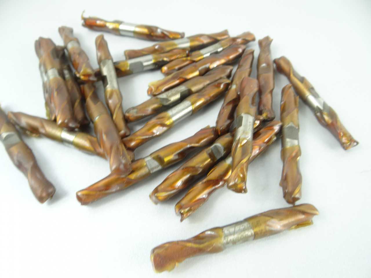 Lot of 24 Freshly Sharpened HSS 2 Flute Double End Mills - MACHINING ACCESSORIES & TOOLING